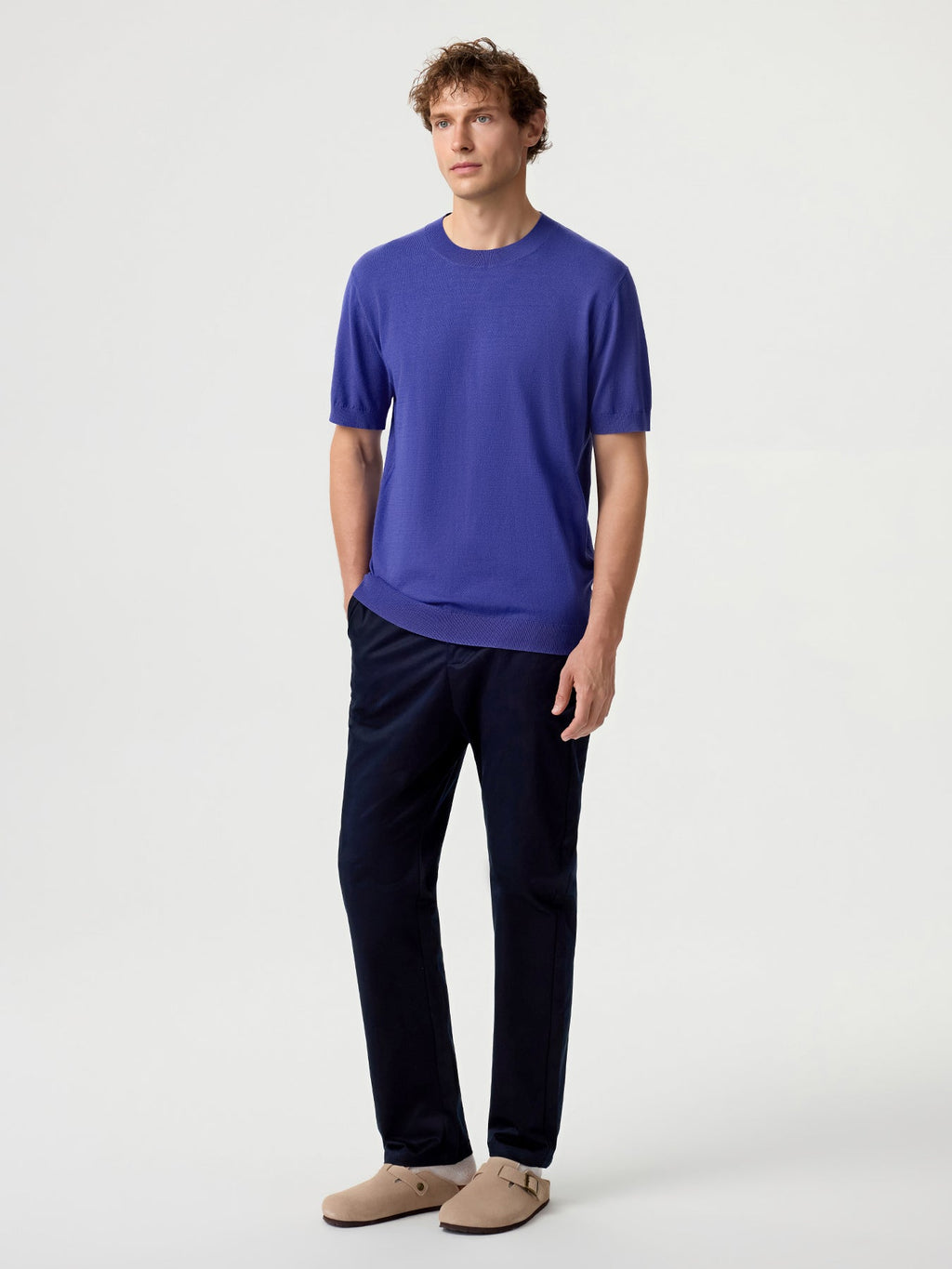 GentleKnit Short Sleeve Knitted T-Shirt
