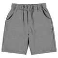 Gray Elastic Waist Shorts