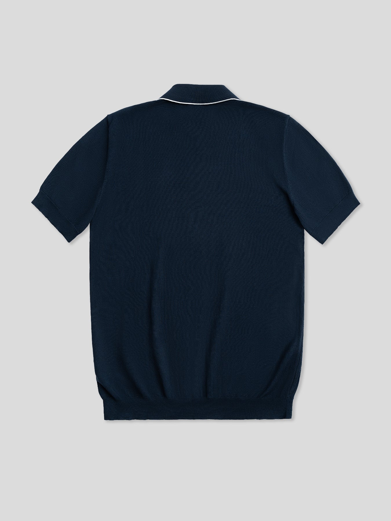 GentleKnit Contrast Color Short Sleeve Knitted Polo