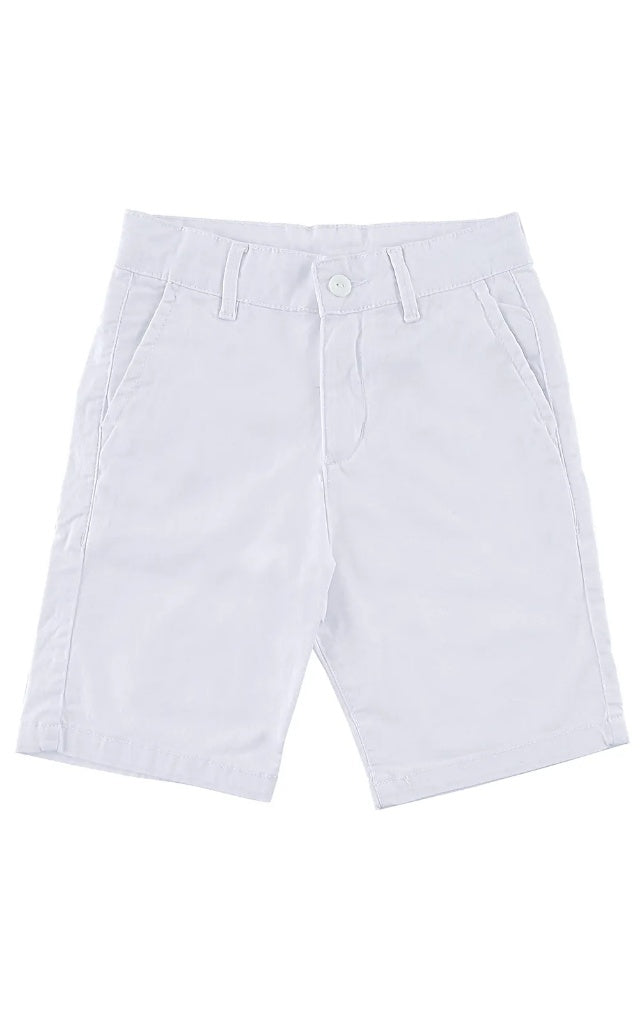 White Twill Shorts
