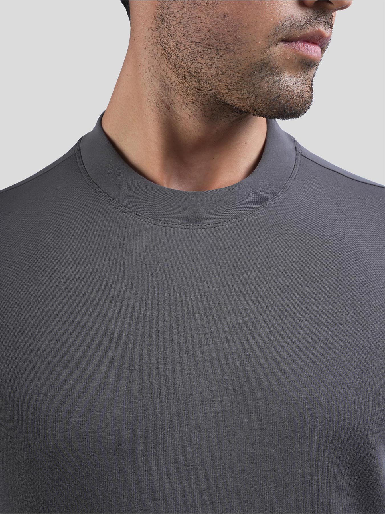 Modal Blend Short Sleeve Tee:Slim Fit