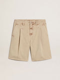 Generic Khaki Pleated Shorts